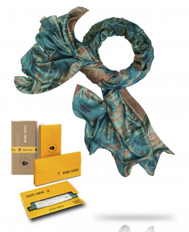 Палантин Женский SN40-TURN.HEUREUX/MER.BLEUE